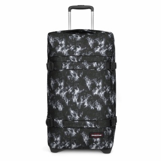 Eastpak Travel-Reisetasche Transit'r L Dark Flame (121 Liter) mit Rollen schwarz/weiss